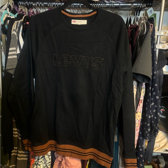 Levi's Black Sweatshirt with Brown Accents - Picture 1 of 3
